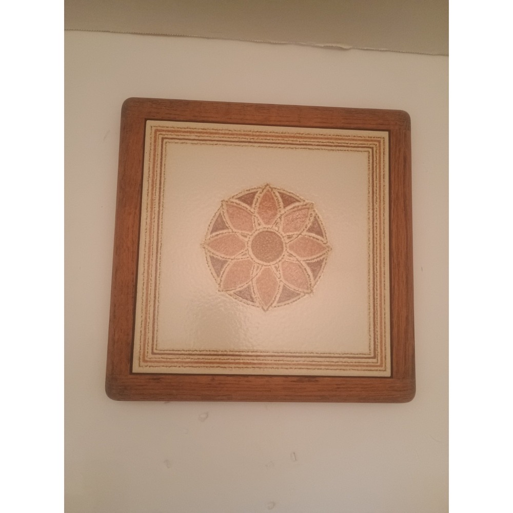 Corkscrew Vintage Italian Floral Trivet Wall